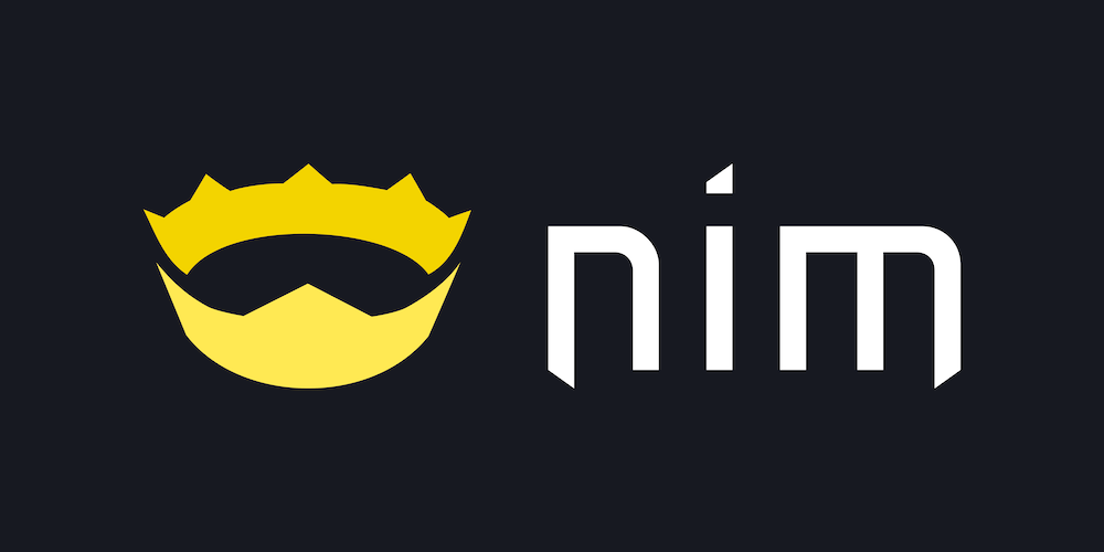 Logo ufficiale del linguaggio di programmazione Nim