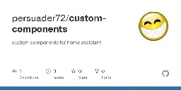 GitHub - persuader72/custom-components: custom components for home assistant