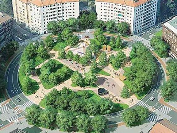 Milano, piazza Frattini riapre al traffico dopo i lavori per la M4: ora Ã¨ piÃ¹ verde e ha una nuova pista ciclabile