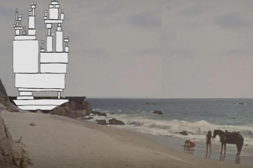 L'imagine è una citazione del pianeta delle scimmie e di una famosa vignetta di XKCD sullo stato di internet sempre sul punto di crollare.

Un paesaggio marino con una spiaggia sabbiosa è raffigurato. Sul lato sinistro dell'immagine si erge una formazione rocciosa irregolare, con una struttura bianca sovrapposta sopra. La costa è occupata da onde che si infrangono sulla sabbia. Vicino alla riva, ci sono tre cavalli marroni. In primo piano c'è un oggetto arancione, presumibilmente un secchio o un contenitore simile.

Un paesaggio marino con una spiaggia sabbiosa e onde che si infrangono sulla riva. Sul lato sinistro c'è una formazione rocciosa. Tre cavalli marroni si trovano vicino all'acqua. Una struttura bianca irregolare è sovrapposta a sinistra. Un oggetto arancione è visibile sulla sabbia in primo piano.