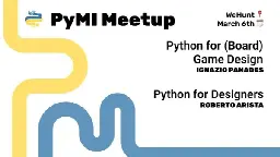 Python for Board Games and Designers, mer 6 mar 2024, 19:00   | Meetup