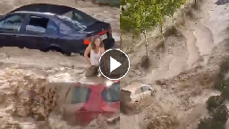 Tragico alluvione in Spagna, persone intrappolate e macchine trascinate | LA7