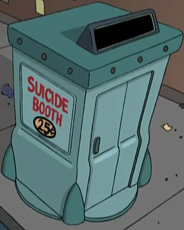suicide booth from Futurama