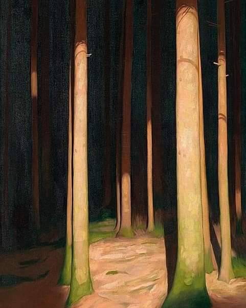 painting of trees