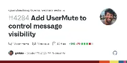 Add UserMute to control message visibility by grekko · Pull Request #4284 · openstreetmap/openstreetmap-website