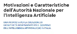 Proposta per un’autorità indipendente per l’IA in Italia