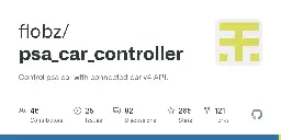 GitHub - flobz/psa_car_controller: Control psa car with connected_car v4 API.