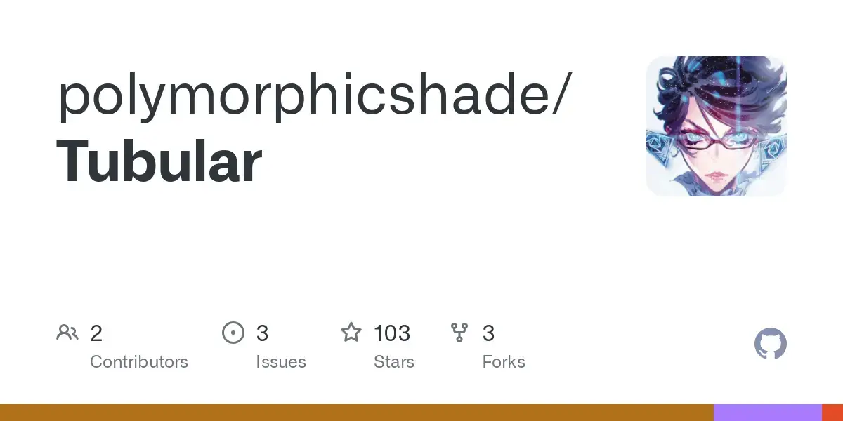 GitHub - polymorphicshade/Tubular